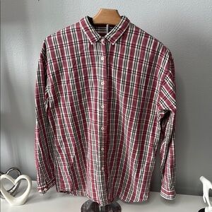 Woolrich Red and White Button Down Shirt